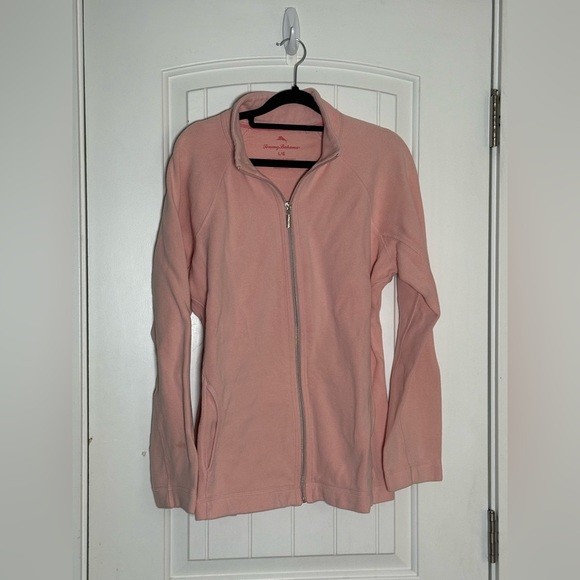 Tommy Bahama Jackets & Blazers - Tommy Bahama Light Pink Women's Thick Cotton Zip Up Size Large